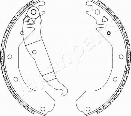 Japanparts GF-0404AF - Bremžu loku komplekts ps1.lv