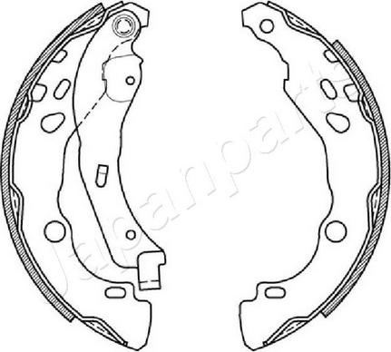 Japanparts GF-0602AF - Bremžu loku komplekts ps1.lv