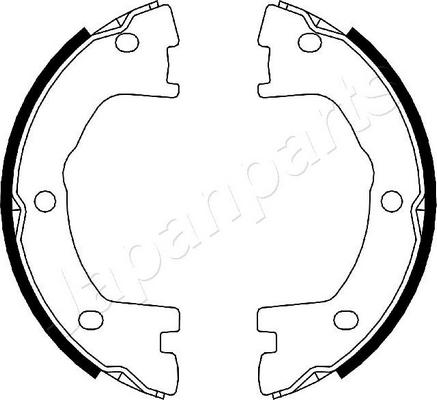 Japanparts GF-0231AF - Bremžu loku kompl., Stāvbremze ps1.lv