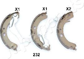 Japanparts GF-232AF - Bremžu loku kompl., Stāvbremze ps1.lv