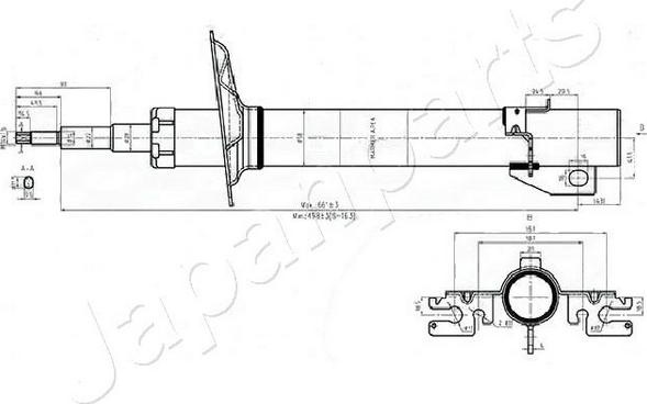 Japanparts MM-00552 - Amortizators ps1.lv