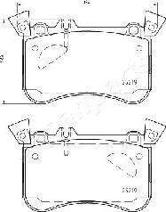 Japanparts PA-0504AF - Bremžu uzliku kompl., Disku bremzes ps1.lv