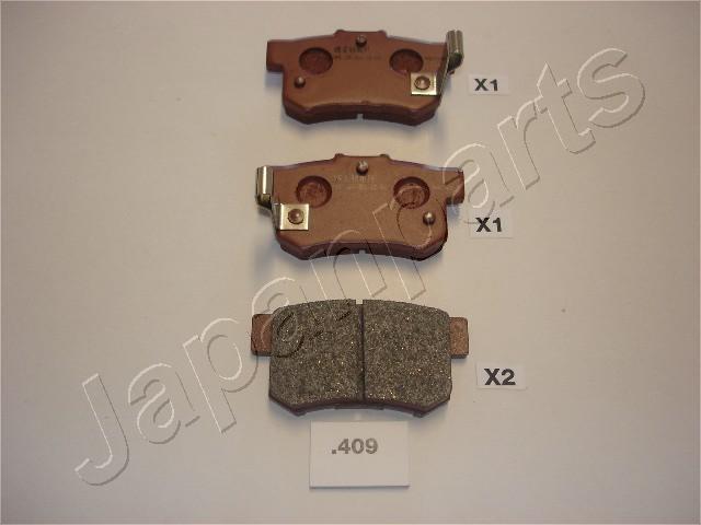 Japanparts PP-409AF - Bremžu uzliku kompl., Disku bremzes ps1.lv