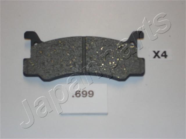 Japanparts PP-699AF - Bremžu uzliku kompl., Disku bremzes ps1.lv