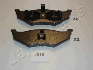 Japanparts PP-016AF - Bremžu uzliku kompl., Disku bremzes ps1.lv