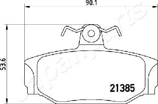 Japanparts PP-0320AF - Bremžu uzliku kompl., Disku bremzes ps1.lv