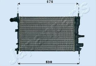 Japanparts RDA053062 - Radiators, Motora dzesēšanas sistēma ps1.lv