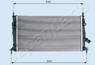 Japanparts RDA053081 - Radiators, Motora dzesēšanas sistēma ps1.lv