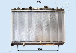 Japanparts RDA283100 - Radiators, Motora dzesēšanas sistēma ps1.lv