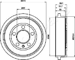 Japanparts TA-0900 - Bremžu trumulis ps1.lv