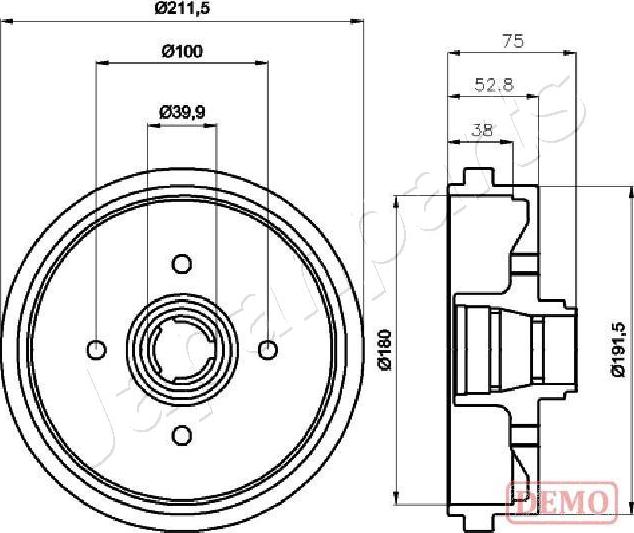 Japanparts TA-0901C - Bremžu trumulis ps1.lv