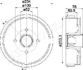 Japanparts TA-0409 - Bremžu trumulis ps1.lv