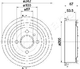 Japanparts TA-0402 - Bremžu trumulis ps1.lv