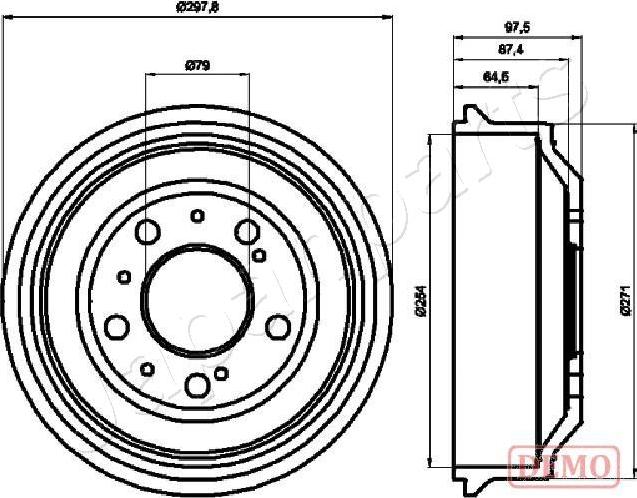 Japanparts TA-0605C - Bremžu trumulis ps1.lv