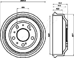 Japanparts TA-0605 - Bremžu trumulis ps1.lv