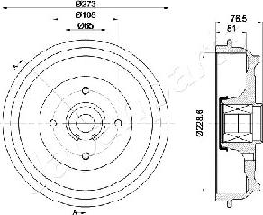 Japanparts TA-0602 - Bremžu trumulis ps1.lv