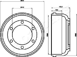 Japanparts TA-0317 - Bremžu trumulis ps1.lv