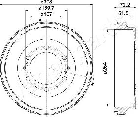 Japanparts TA-225 - Bremžu trumulis ps1.lv