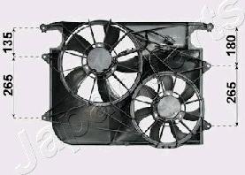 Japanparts VNT312011 - Ventilators, Motora dzesēšanas sistēma ps1.lv