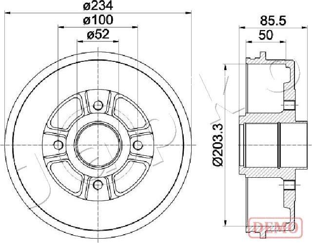 Japko 560702C - Bremžu trumulis ps1.lv