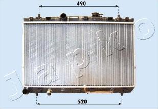 Japko RDA283100 - Radiators, Motora dzesēšanas sistēma ps1.lv