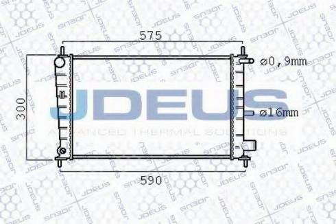 Jdeus 012M94 - Radiators, Motora dzesēšanas sistēma ps1.lv