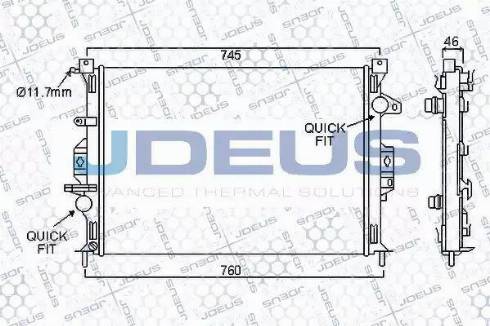 Jdeus 012M34 - Radiators, Motora dzesēšanas sistēma ps1.lv