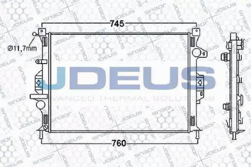 Jdeus 012M32 - Radiators, Motora dzesēšanas sistēma ps1.lv