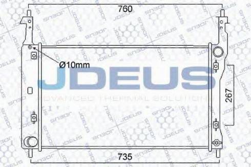 Jdeus 020M69 - Radiators, Motora dzesēšanas sistēma ps1.lv