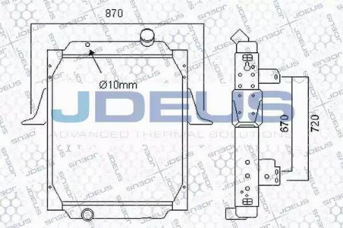 Jdeus 123M14 - Radiators, Motora dzesēšanas sistēma ps1.lv