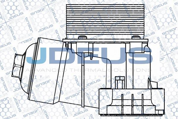 Jdeus M-4010230 - Eļļas radiators, Motoreļļa ps1.lv