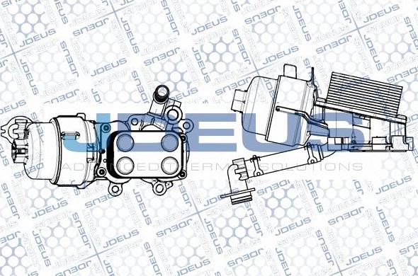 Jdeus M-4121140 - Eļļas radiators, Motoreļļa ps1.lv