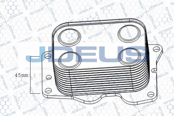 Jdeus M-4121141 - Eļļas radiators, Motoreļļa ps1.lv