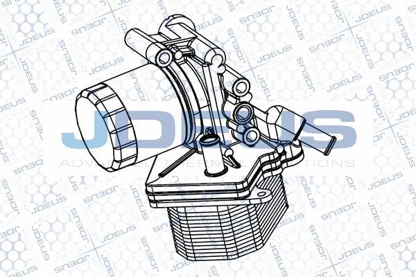 Jdeus M-4121160 - Eļļas radiators, Motoreļļa ps1.lv