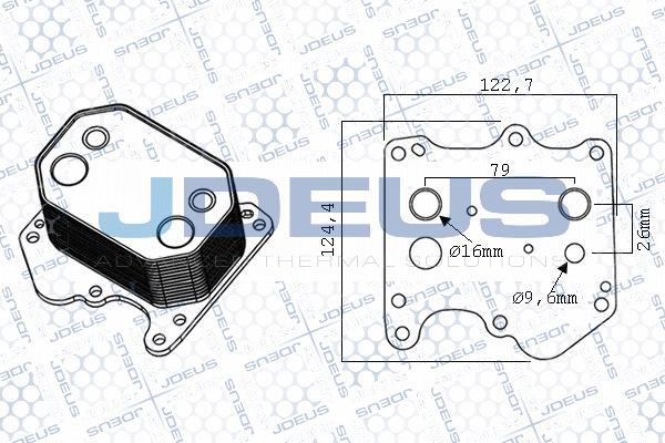 Jdeus M-4121161 - Eļļas radiators, Motoreļļa ps1.lv