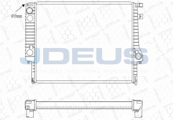 Jdeus M-0050440 - Radiators, Motora dzesēšanas sistēma ps1.lv