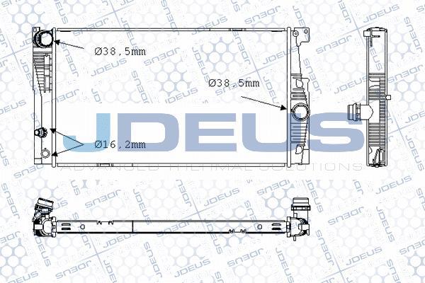 Jdeus M-0050830 - Radiators, Motora dzesēšanas sistēma ps1.lv