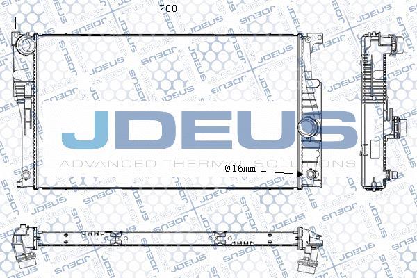 Jdeus M-0050780 - Radiators, Motora dzesēšanas sistēma ps1.lv