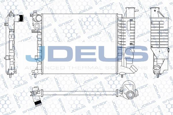 Jdeus M-0070670 - Radiators, Motora dzesēšanas sistēma ps1.lv