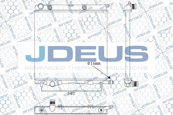 Jdeus M-0070090 - Radiators, Motora dzesēšanas sistēma ps1.lv