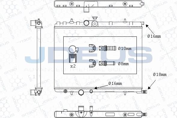 Jdeus M-007014A - Radiators, Motora dzesēšanas sistēma ps1.lv