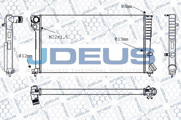 Jdeus M-0070130 - Radiators, Motora dzesēšanas sistēma ps1.lv