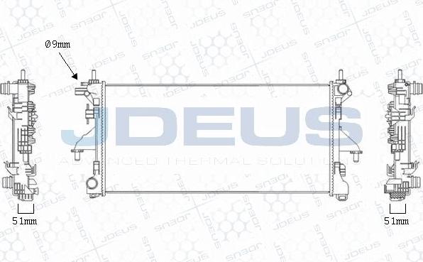 Jdeus M-0070240 - Radiators, Motora dzesēšanas sistēma ps1.lv