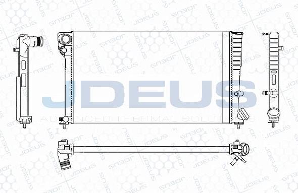 Jdeus M-0070210 - Radiators, Motora dzesēšanas sistēma ps1.lv