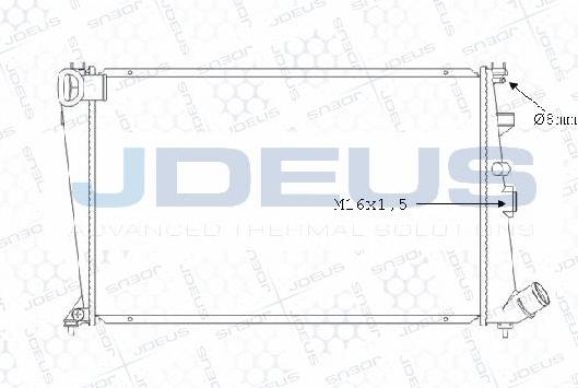 Jdeus M-0070730 - Radiators, Motora dzesēšanas sistēma ps1.lv