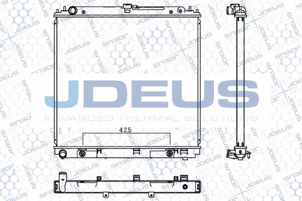Jdeus M-0190340 - Radiators, Motora dzesēšanas sistēma ps1.lv