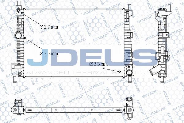 Jdeus M-0160430 - Radiators, Motora dzesēšanas sistēma ps1.lv