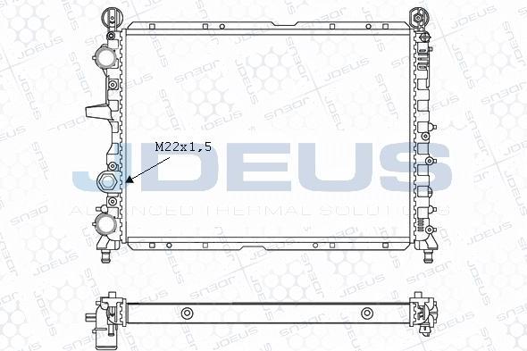 Jdeus M-0110230 - Radiators, Motora dzesēšanas sistēma ps1.lv