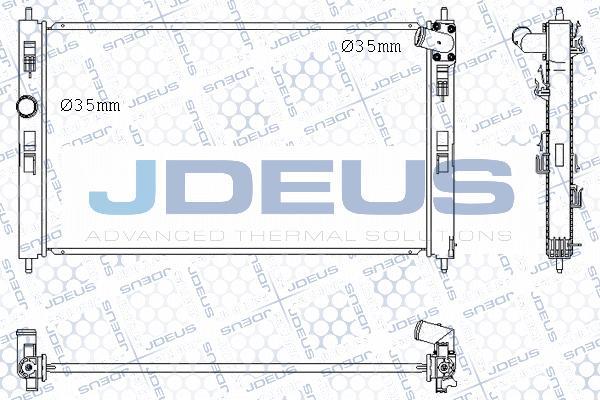 Jdeus M-0180540 - Radiators, Motora dzesēšanas sistēma ps1.lv