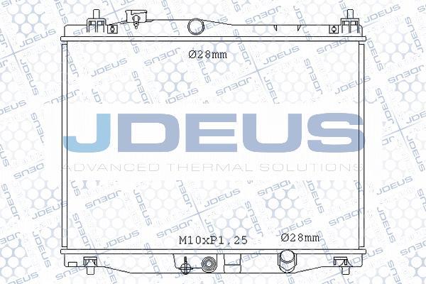 Jdeus M-0130070 - Radiators, Motora dzesēšanas sistēma ps1.lv